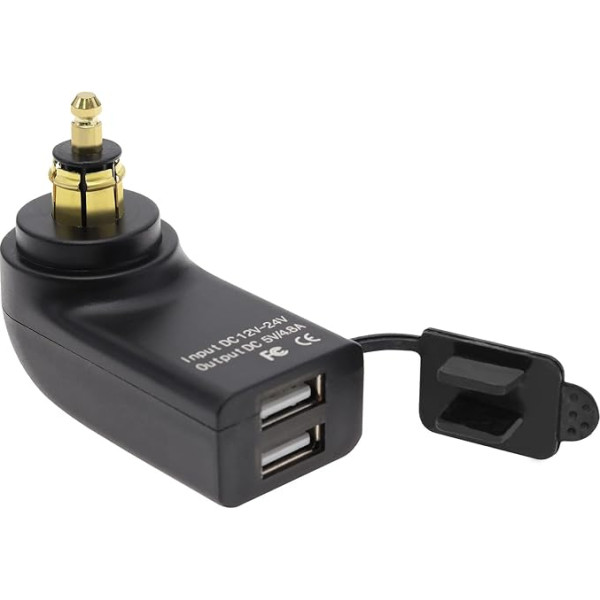 eMagTech Motociklu dubultais USB lādētājs, kas saderīgs ar F800GS F650GS F700GS R1200GS R1200GS R1200RT USB uzlādes ligzda 2.4A DC 12V-24V