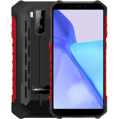 Ulefone Armor X9 Pro Android 11 4G brīvdabas mobilais tālrunis bez līguma, astoņkodolu 4GB + 64GB, 5,5 collu IP68 izturīgs viedtālrunis, Dual SIM, 13MP zemūdens trīskāršā kamera, 5000mAh, sejas atbloķēšana, NFC sarkans