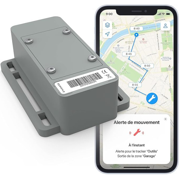 Invoxia GPS izsekotājs profesionāliem amatniekiem vai rūpniecības uzņēmumiem - būvniecība, lauksaimniecība, transports - autonomija līdz 5 gadiem - GPS izsekošana un zonas ieejas un izejas signalizācija