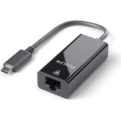 PureLink IS261 USB-C uz Ethernet adapteris - Gigabit 1000Mbps - iSeries 0.10m, melns