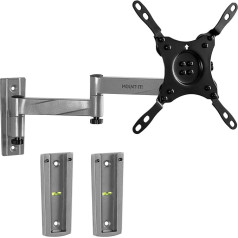 Mount-It! TV Mount, Lockable Full Moving Wall Mount (Specially for Motorhomes or Mobile Homes), Developed Single Arm Tilting and Swivel (max. 42 Inches), VESA 200 Compatible