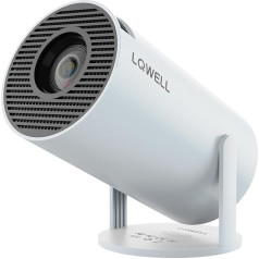 LQWELL® projektors, mini projektors, atbalsta WiFi 5G un BT5.0, automātiskā trapeces korekcija, 220 grādu leņķis, 130 collu displejs telefonam/PC/Lap/Xbox/Stick, 4K mājas kino projektors, zils (bez Android)