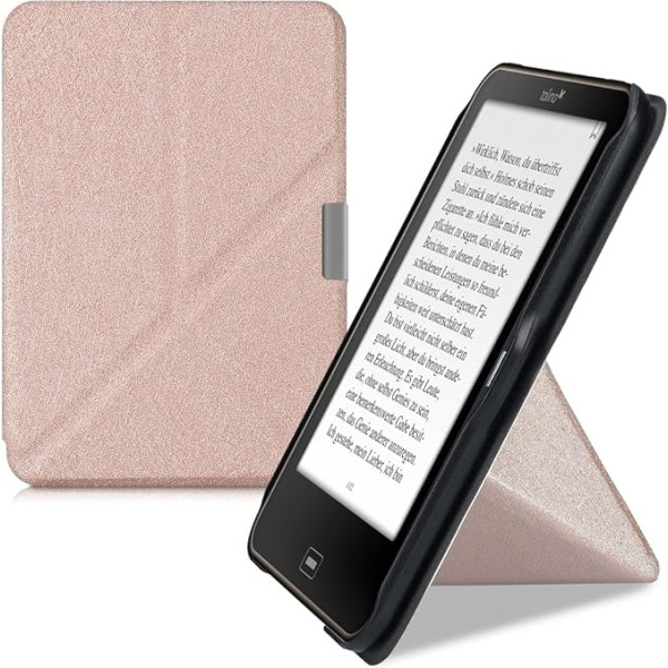 kwmobile Hülle kompatibel mit Tolino Vision 1/2 / 3/4 HD Hülle - Korpuss - eReader Schutzhülle - vāks Rosegold