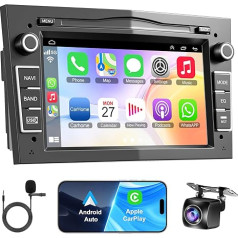 2 + 32 GB autoradio Opel Corsa Astra Antara Vectra Zafira Meriva Vivaro Combo, 7 collu IPS Andriod 12 ar Wireless Carplay & Andriod Car, atbalsts WiFi GPS atpakaļgaitas kamera SWC Bluetooth FM