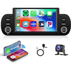 1G+32G bezvadu Carplay Android 13 auto radio Fiat Panda 2013-2020 ar Android auto GPS navigāciju WiFi Mirror Link 6,2 collu auto radio ar Bluetooth FM/RDS/DAB/OBD/DVR/USB stūres vadības stūri