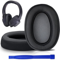 SOULWIT profesionālie austiņu spilventiņi Sony WH-H900N (H.Ear on 2 Wireless) & MDR 100ABN (H.Ear on Wireless) austiņām melni