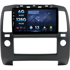 9 collu IPS Multi-Touch ekrāns Android auto radio stūris Nissan Navara D40 2006-2012 GPS DSP Carplay kamera RDS WiFi SWC-6G+128G