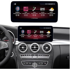 Android 12 Auto radio ar 12,3 collu skārienjūtīgo ekrānu 2015-2018 Mercedes Benz A/C/V klases W176 CLA GLA GLA GLC X156 ar NTG 5.0, multimediju auto radio atbalsta Apple Carplay, Android Car, Mirror Link, 6G + 128G