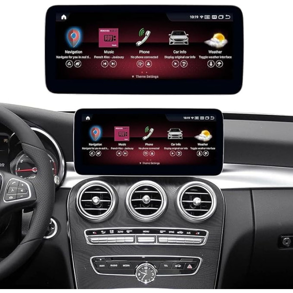 Android 12 Auto radio ar 12,3 collu skārienjūtīgo ekrānu 2015-2018 Mercedes Benz A/C/V klases W176 CLA GLA GLA GLC X156 ar NTG 5.0, multimediju auto radio atbalsta Apple Carplay, Android Car, Mirror Link, 6G + 128G