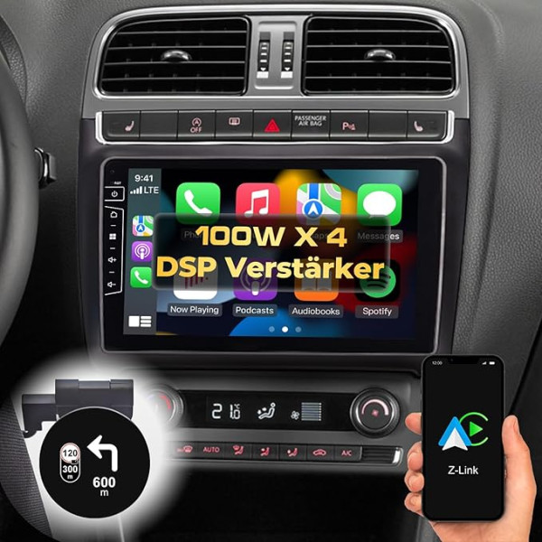 Dynavin Automobiļu radio navigācijas sistēma VW Golf 7 Passat B8 Tiguan Polo Skoda Octavia Superb, 9/10,1 collu OEM radio ar Bluetooth, DAB+, saderīgs ar Carplay un Android Car