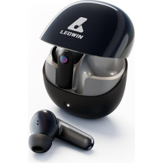 Leowin Bluetooth austiņas, In-Ear austiņas, Bluetooth, bezvadu Bluetooth 5.3 austiņas ar 4 mikrofoniem skaidriem zvaniem, ENC ANC trokšņu slāpēšana un caurspīdīgs režīms, 40 stundu akumulatora darbības laiks