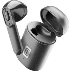 Cellularline | Power Capsule | Mono-Bluetooth-Headset mit Ladekoffer - 4 Stunden Autonomie - Bis zu 7 Nachfüllungen - Reichweite 10 Mt., Schwarz