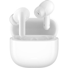 Redmi Buds 6 Lite - In-Ear austiņas, dinamiska 40 dB aktīva trokšņu slāpēšana, līdz 37 stundām akumulatora darbības, titāna membrāna ar 4 skaņas iestatījumiem, mākslīgā intelekta trokšņu slāpēšana, Google Fast Pair, baltas krāsas