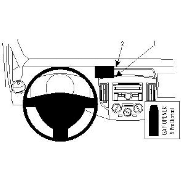 Brodit 854463 Proclip stiprinājums Nissan NV200 10