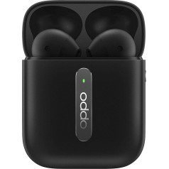 OPPO Enco Free Bluetooth In-Ear austiņas ar nodiluma noteikšanas funkciju, IP54 ūdensizturīgas, ar skārienvadību, melnas krāsas