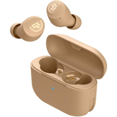 JLab Go Air Pop+ In-Ear bezvadu Bluetooth austiņas, patiesi bezvadu austiņas, 35+ stundu austiņas, bezvadu austiņas, austiņas ar mikrofonu, USB-C lādētājs, daudzpunktu, EQ3 skaņa, Pantone 728