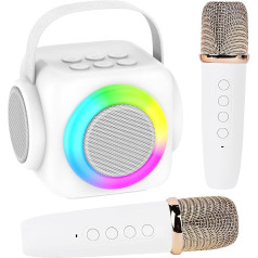 Bluetooth karaoke iekārta ar diviem mikrofoniem bērniem 10W