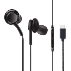 Galaxy Z Fold 5/S23 FE/S24/S23 Plus/S23 Ultra austiņas, C tipa austiņas, vadu digitālās HiFi stereo In-Ear USB C austiņas ar mikrofonu un skaļuma regulēšanas funkciju, paredzētas Samsung S23/Z Fold 4