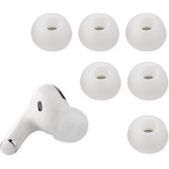 Xcessor (M 3 pāri (6 iepakojumi) Silikona rezerves austiņas Airpods Pro.Caurspīdīgas