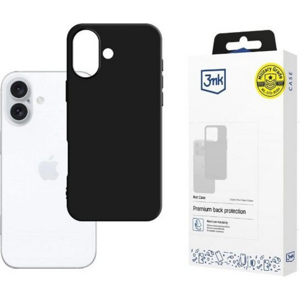 Matt case iphone 16 6.1 black