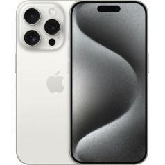 Iphone 15 pro 1tb - balts titāna krāsā