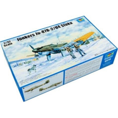 Plastmasas modelis junkers ju-87b -2/u-4, pieskaroties