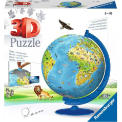 Puzzle 180 gabaliņu 3d bērnu globuss