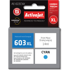 Effiki Activejet ae-603cnx tinte (rezerves epson 603xl t03a24; augstākās kvalitātes; 14 ml; zila)