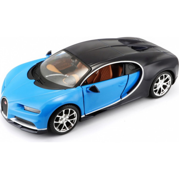 Saliktais saliekamais modelis bugatti chiron zils