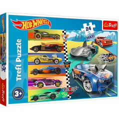 Puzle 24 gabaliņi maxi fast cars hot wheels