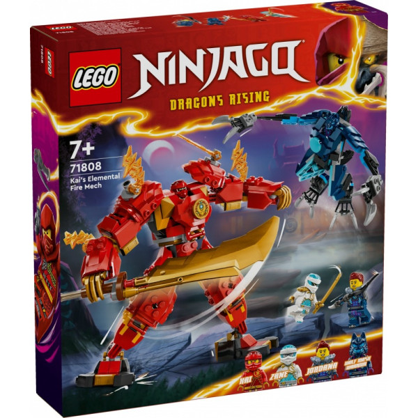 Ninjago klucīši 71808 uguns elementa mech kaia