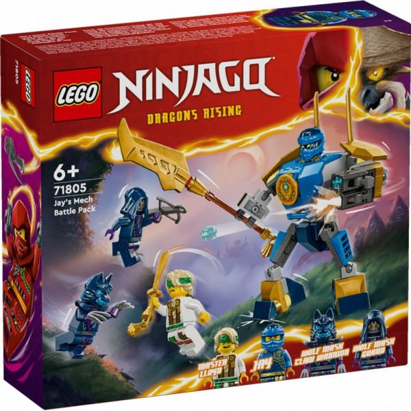 Ninjago bricks 71805 kaujas komplekts ar mechem jaya