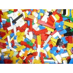 1 kg LEGO BASIC klucīši, kilo trauki, super mix