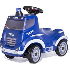 Rolly Toys Truck THW 171286 Baby Ride-On Car, Steering Wheel with Integrated Horn, Children's Vehicle, Ride-On Vehicle from 2 Years, Blue)