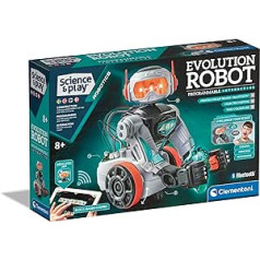 Clementoni — 78824 — Zinātne un rotaļu robotika — Evolution Robot 2.0 — robotu programmēšana bērniem, zviedru, somu, norvēģu un dāņu valodā, rotaļlieta bērniem vecumā no 8 līdz 12 gadiem