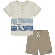 Calvin Klein Baby-Boys 2-daļīgs īss komplekts