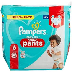 Pampers 81714245 Baby-Dry Pants Nappy Pants White