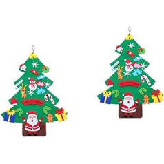 Totority 2 Stk Weihnachtsbaum Aus Filz 3d-filz-weihnachtsbaum Wandbehang Weihnachtsbaumschmuck Für Die Wand Kinder Fühlten Baum Urlaub Weihnachtsutensilien Gefühlt Handbuch