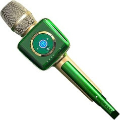 Karaoke mikrofons TOSING V1 Pro pieaugušajiem / dziedātāja karaoke mašīna, U segmenta uztvērēja saite uz Bluetooth skaļruņa dziedāšanas iekārtu āra/ballītēm/mājām/automašīnai/viedtālrunim (smaragds)