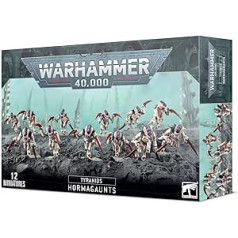 Spēļu darbnīca Warhammer 40K Tyranid Hormagaunt Brood 2010 Action Figure, melns, vecumā no 12 līdz 99 gadiem