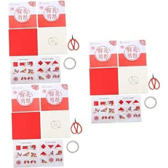 Abaodam 3 rinkiniai karpytų vaikiškų rankdarbių rinkiniai rankdarbiai vaikams origami rinkinys vaikams tradicinių kinų popieriaus karpinių origami popierius sulankstomas popieriaus karpinių komplektas