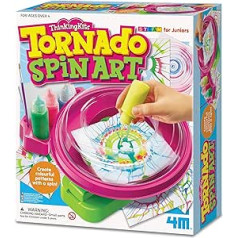 4M 404733 Tornado Spin Meno ir amatų tapybos rinkinys, skirtas 4 metų ir vyresniems vaikams