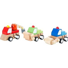 maza pēda 10962 Wind Up Construction Vehicles, Multi-Colour