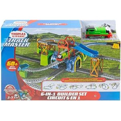 Thomas & Friends Trackmaster Pista Percy 6 in 1 with Motorised Train Percy, Toy for Children 3 Years Old, GBN45