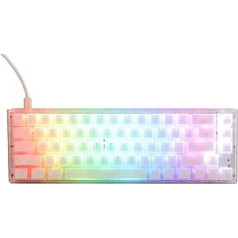 Ducky One 3 Aura White SF spēļu tastatūra, RGB LED — MX-Red (ASV)