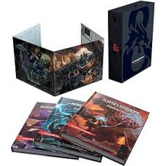 Dovanų rinkinys „Dungeons & Dragons Core Rulebooks“ (leidimas su specialiais folijos dangčiais, įskaitant dėklą): Žaidėjo vadovas / Dungeon Master's Guide / Monster vadovas / DM ekranas
