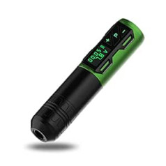 EZ 3,5 mm belaidis tatuiruočių aparatas su 1800 mAh baterija tatuiruočių adatoms (P2S žalia)