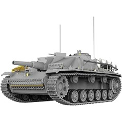 Mini Art 550035355 MiniArt 35355 1:35 German StuH 42 Ausf. G Late Production Faithful Replica Model Building Plastmasas komplekts Amatniecības hobiju līmēšanas modeļu komplekts Nekrāsots