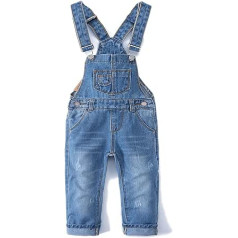 KIDSCOOL SPACE Baby Girls Zēniem Džinsu kombinezons, Little Kid Bib Pocket Denim Darba apģērbs