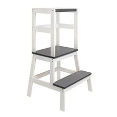 BOMI® mokomoji bokštelis Swubi kūdikių kėdutė mokomoji bokšto baldai vaikams nuo 1 metų Virtuvės vaikiški laiptai Montessori taburetė Mokymosi kėdė Step Stool bokštelis mergaitėms ir berniukams kėdutė Vaikiška kėdė